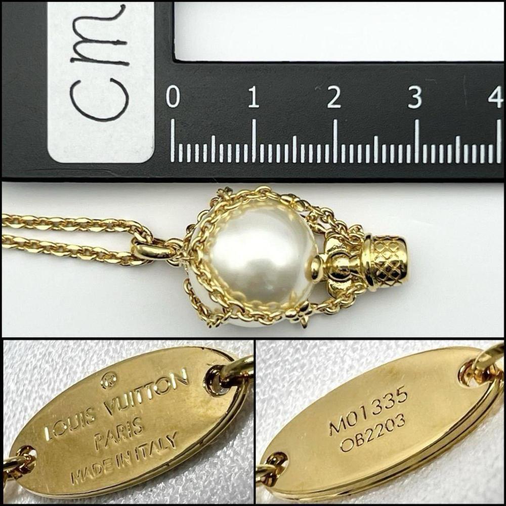 LOUIS VUITTON Gold Necklace - Picture 6 of 9
